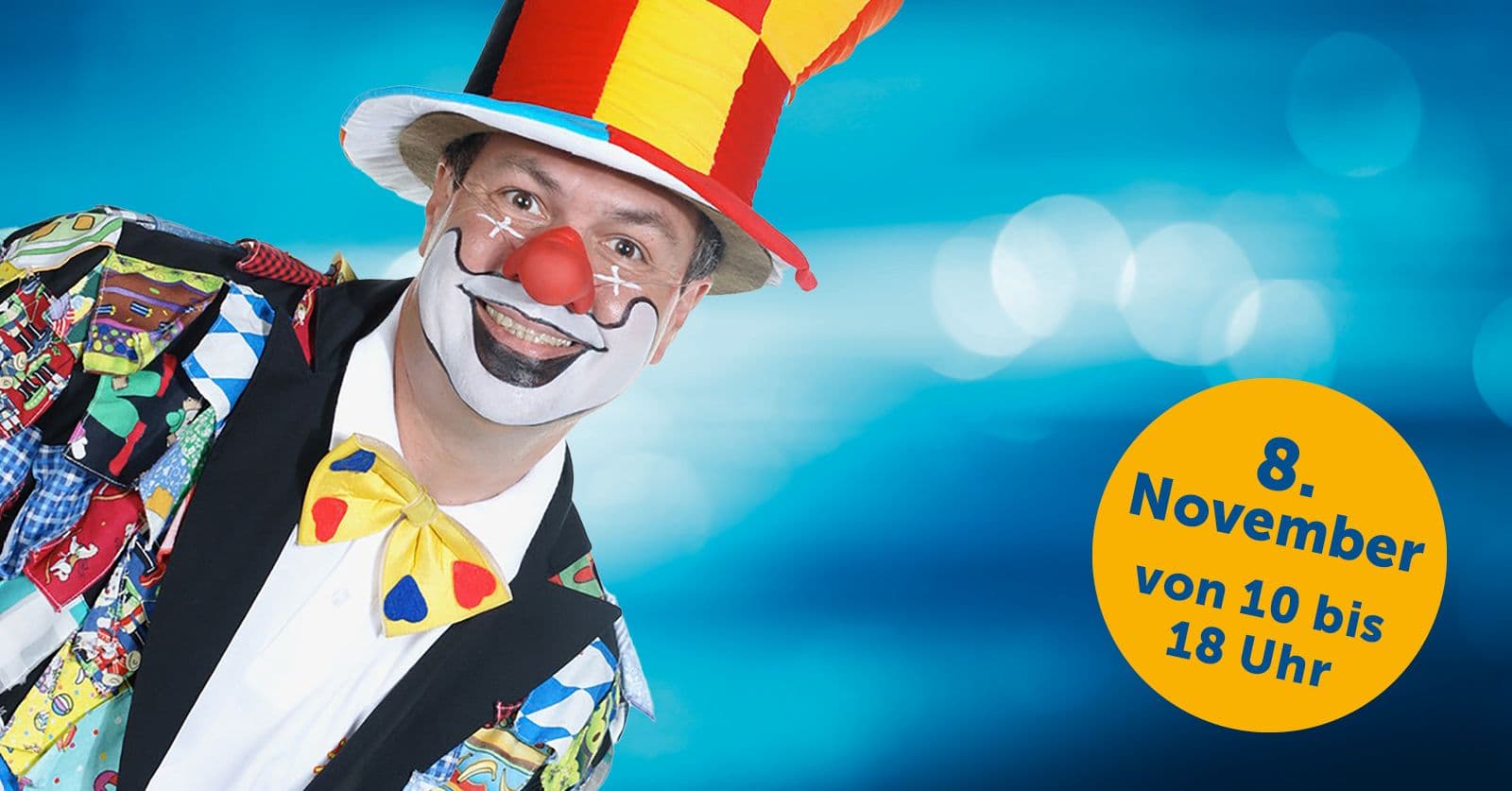 8. November: Clown Poppo live beim Super Family Samstag!